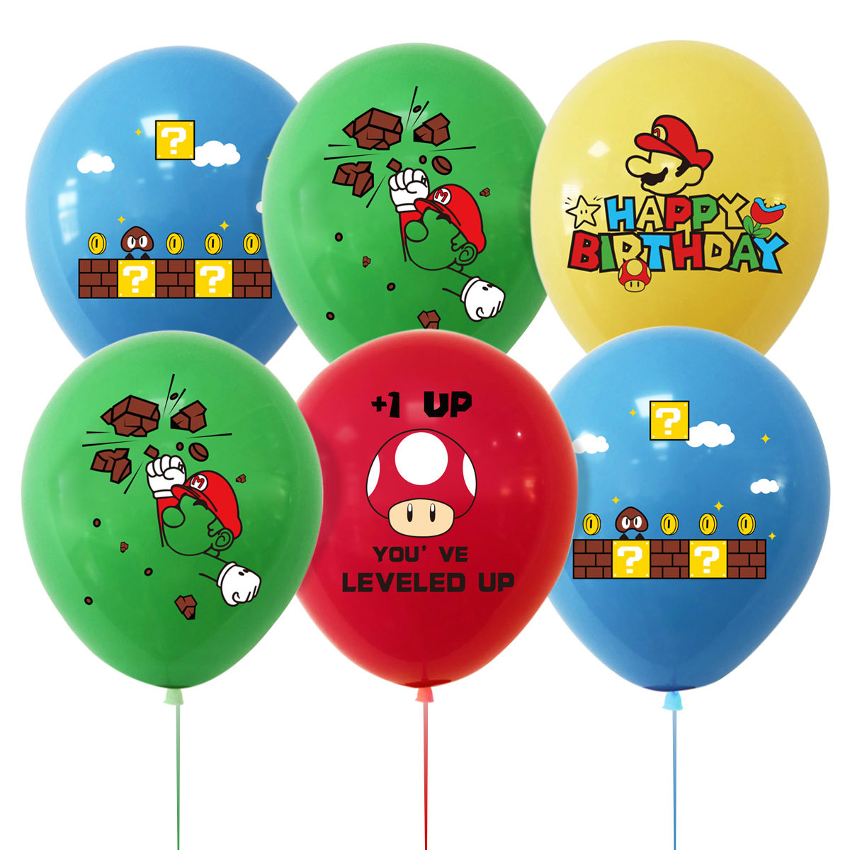 Science Of Happiness - Mario Luigi Şeftali Prenses Balon Seti