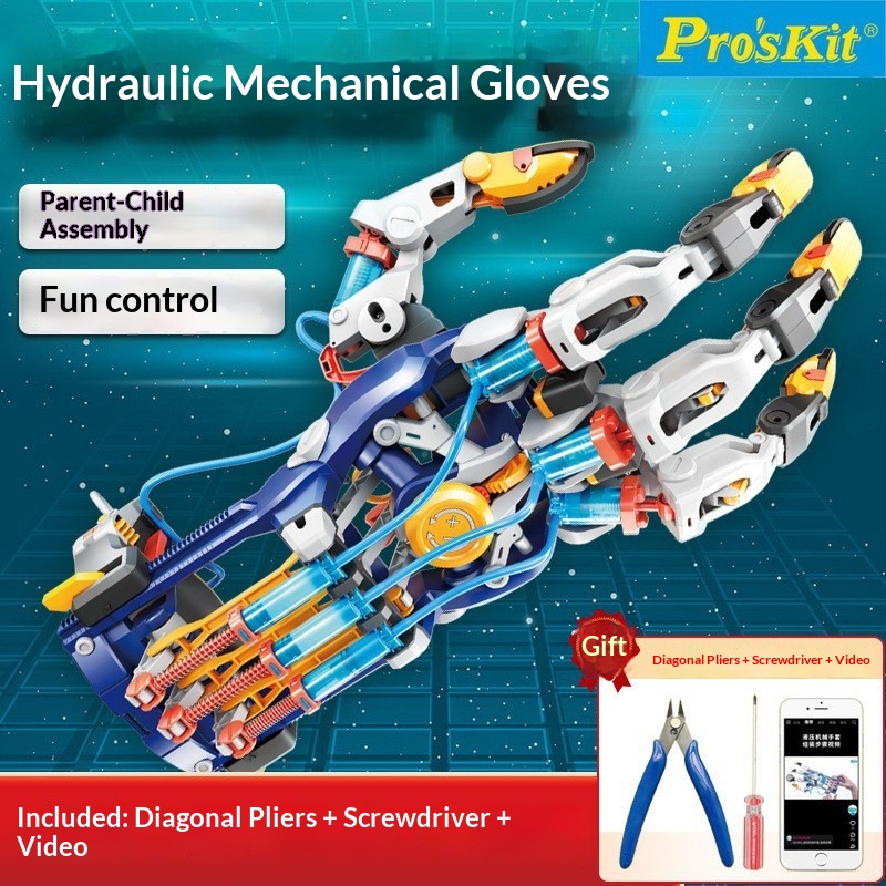 Science Hobbyist - Proskit Hidrolik Robotik Kol Mekanik Montaj