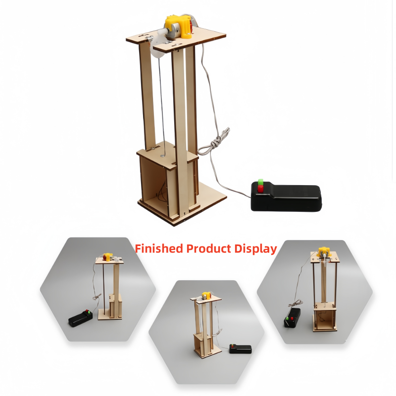 Science Diy Model - DIY Elektrikli Uzaktan Kumandalı Asansör Kiti