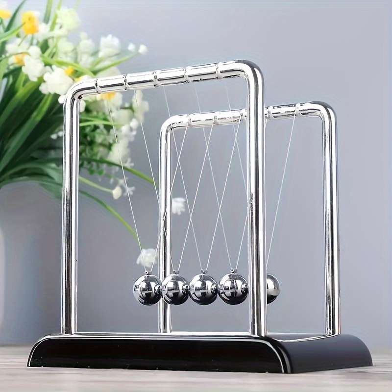 Newton Cradle Large - Klasik Newton Beşiği Metal Masaüstü Süs