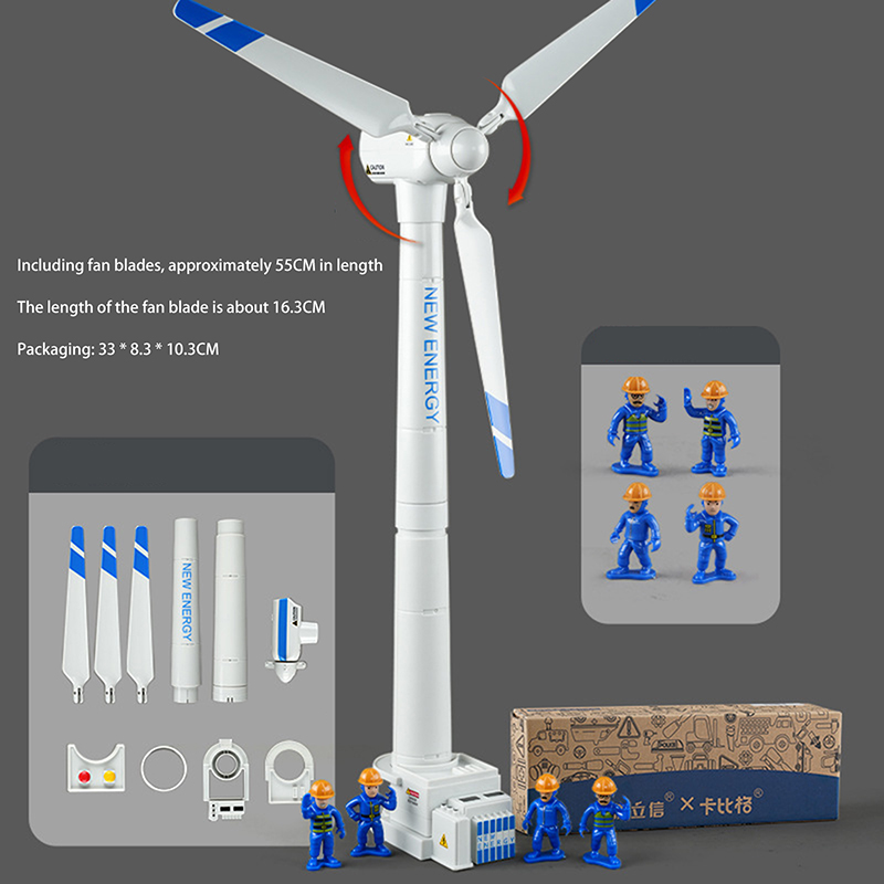 Science Toy - Çocuklar İçin Rüzgar Türbini Modeli Simülasyon