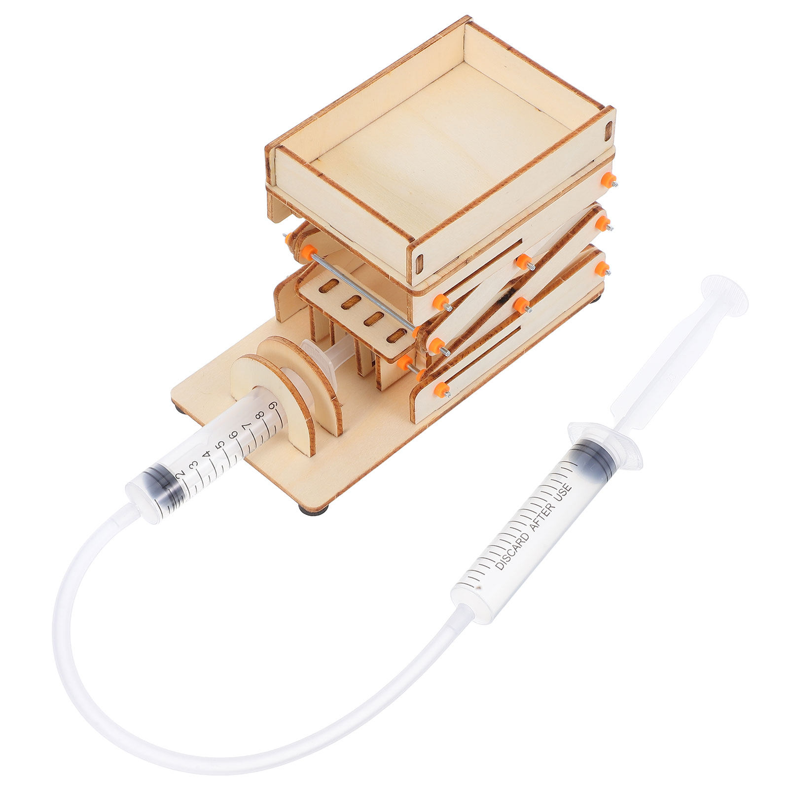 Science Toy - 1 Takım Ahşap Hidrolik Kaldırma Platformu