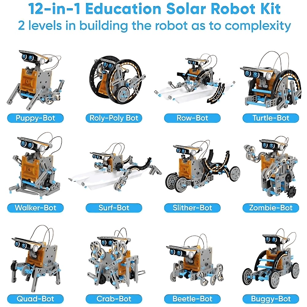 Güneş robotu yapı taşları 12 I - Science Toys Diy incelemesi ve fiyatı