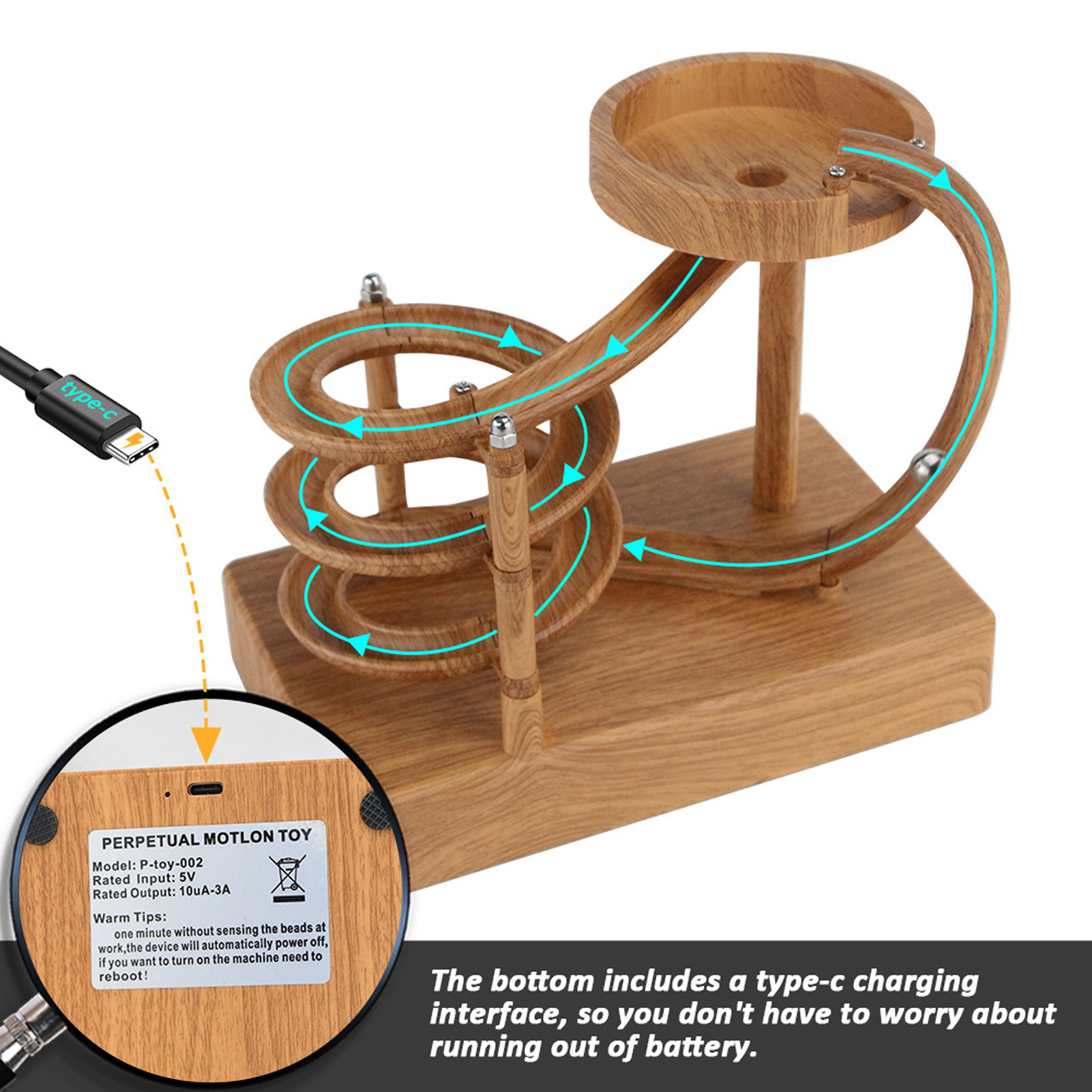 Dönen Sürekli Hareket Makinesi - Newton Cradle Large incelemesi ve fiyatı