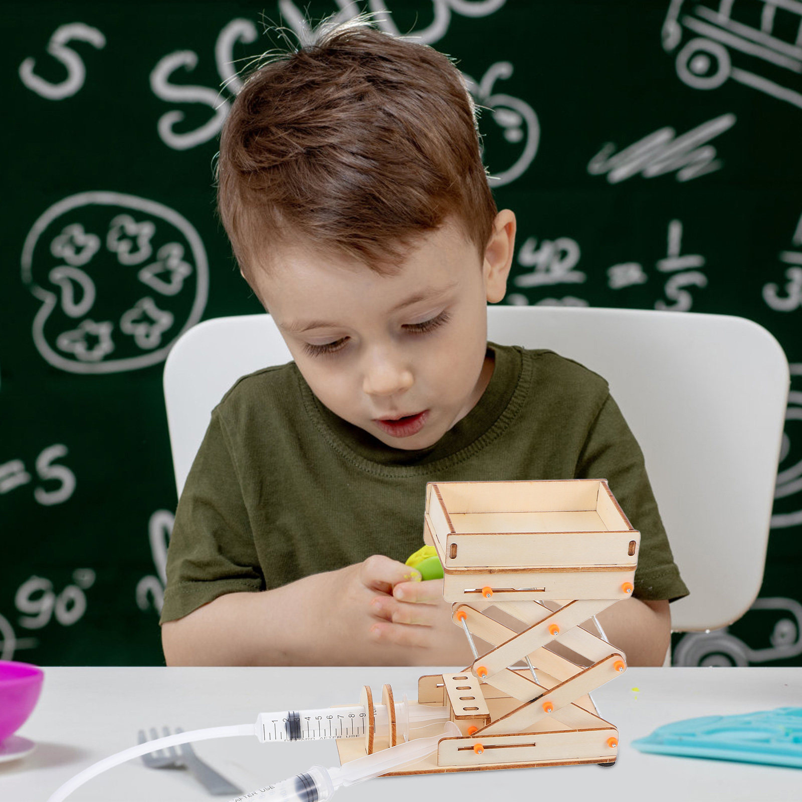 1 Takım Ahşap Hidrolik Kaldırm - Science Toy incelemesi ve fiyatı